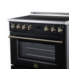 Forno Torino 36 Inch Black Induction Range, 5.36 cu.ft - FFSIN0936-36BLK Electric Range | Cuisiniere a induction Torino 36 pouces noire, 5,36 pi³ - FFSIN0936-36BLK