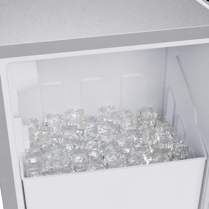 Forno Cristallo 15 Inch Freestanding/Undercounter Ice maker, 79.4 lbs, Stainless Steel- FIMBI7313-15S Ice Maker