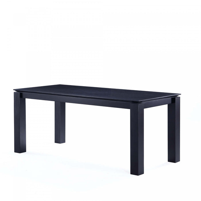 Hamlet and Rockaway Modern Industry Chic 7-Piece Dining Set in Black and Natural Dining Room Set