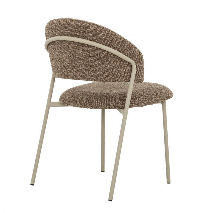 Solene 5-Piece Round Extendable Dining Table Set (32-52 in.) with Upholstered Chairs (Seats 4)