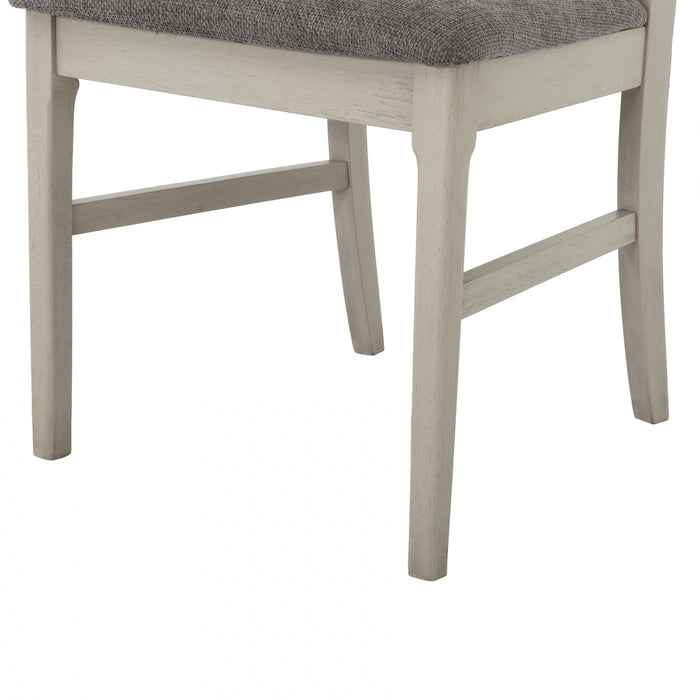 Halston 5-Piece Dual Leaf Extendable Wood Dining Set with Chairs, Dark Grey (Seats 4-8)