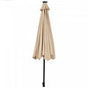 Costway 10ft Solar Lights Patio Umbrella Outdoor W/ 36 LBS Steel Umbrella Stand