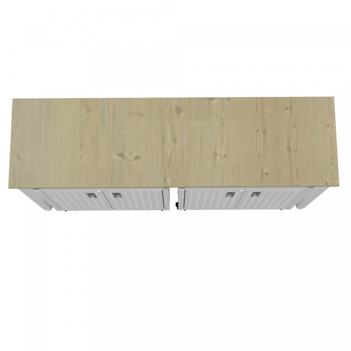 Fortress Modern 3-Piece Garage Set in White Garage Storage