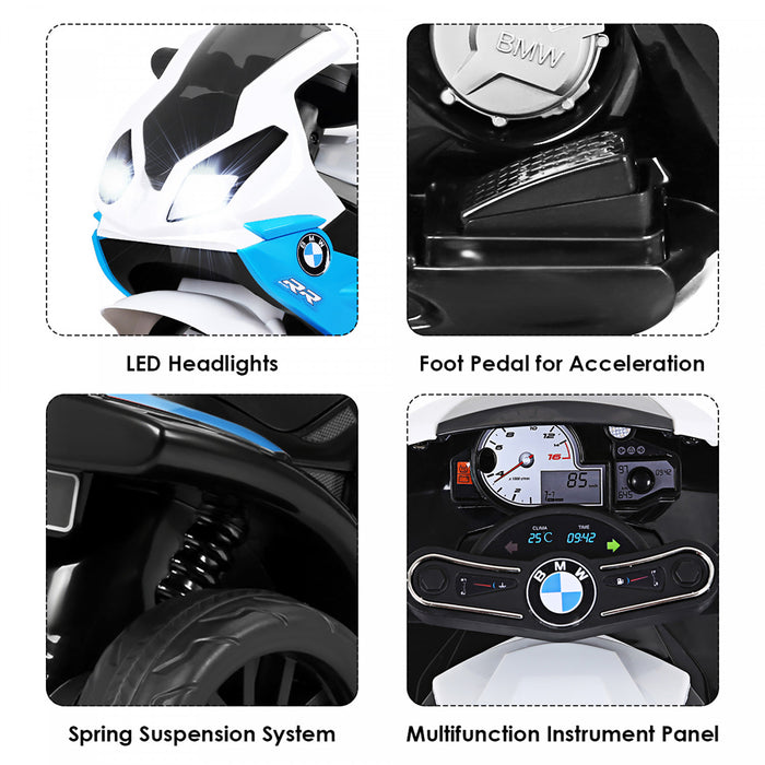 Costway Kids Ride On Motorcycle Bmw Licensed 6v Electric 3 Wheels Bicycle W/ Music&light