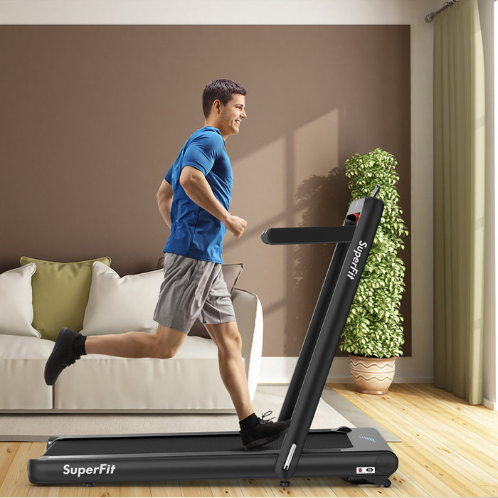 Superfit 4.75hp 2 In 1 Folding Treadmill W/remote App Control