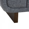 Caden 67 in. Textured Weave Fabric Loveseat with Block Arms and Wood Legs - Grey | Caden 67 po. Causeuse en tissu tisse texture avec accoudoirs blocs et pieds en bois - Gris