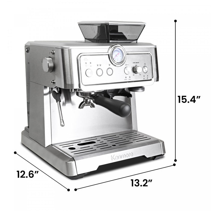 Kenmore Espresso Machine With Grinder & Milk Frother