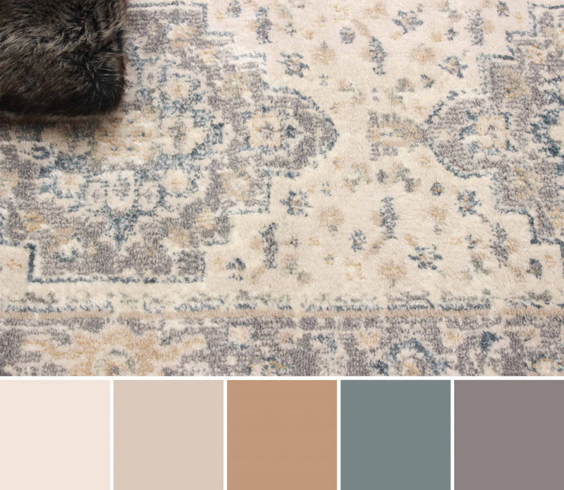 Bijara Blue Runner Area Rug - 2'8\" X 8'2\" 