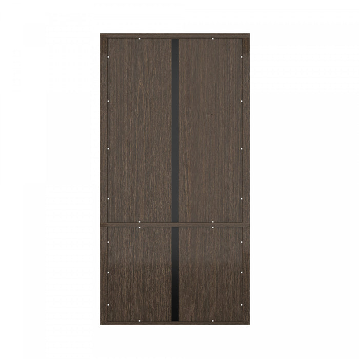 Rivington Modern 40\" Bookcase Cabinet in Walnut - Set of 3