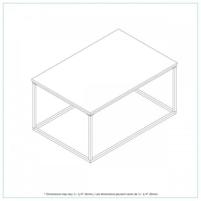 Terra Rectangular Coffee Table With Marble Top