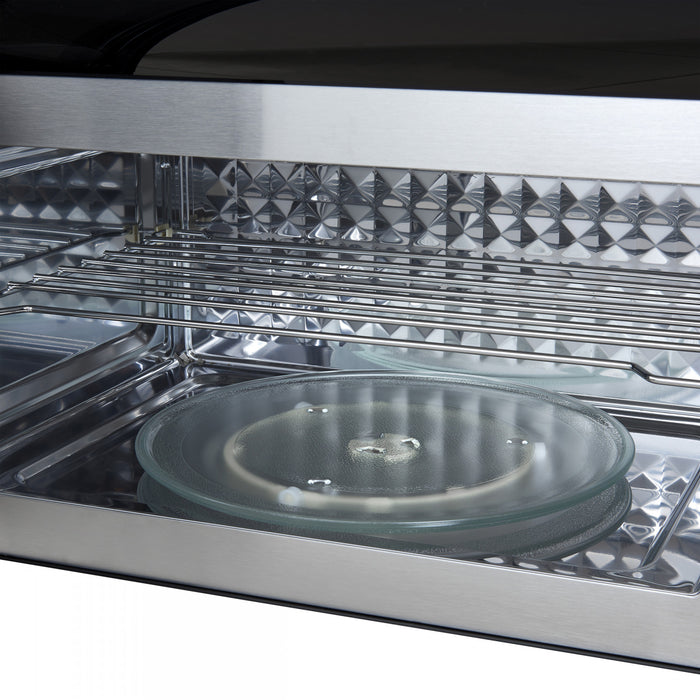 Forno Fornace 30-Inch Over the Range Convection Microwave, Black, 1.5 cu.ft -FOTR3038-30BLK