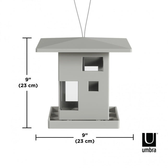 Umbra Bird House Feeder - Grey