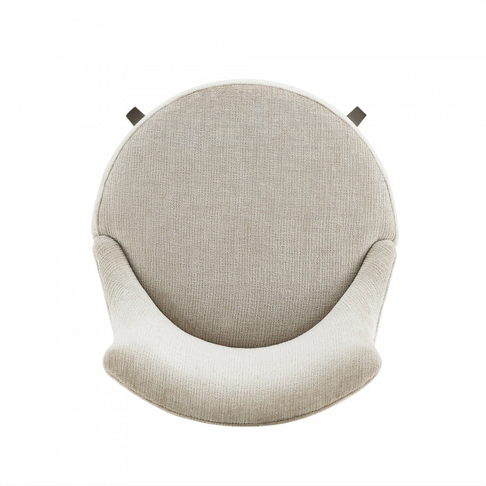 Lucia Modern Wood Upholstered Chenille Barstool in Natural Bar Stool