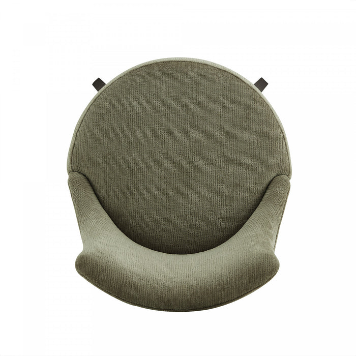 Lucia Modern Chenille Wood Upholstered Barstool in Leaf Green - Set of 3