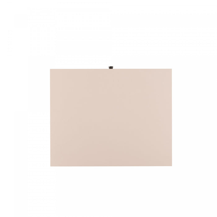 Amara Modern 20\" Nightstand in Pale Rose and White (1-Drawer) - Set of 2