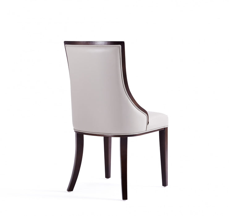 Grand Traditional 8-Piece Dining Chair Set in Light Gray