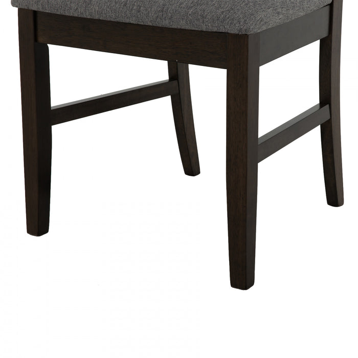 Winfield 5-Piece Solid Wood Dining Set with Ladder Back Chairs (Seats 4-6)