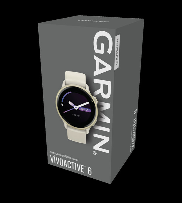 Garmin Vivoactive 6 Lunar Gold Fitness Smartwatch - Activity Monitor, Daily Workouts, HRV Status, Running Dynamics, PacePro Guidance, Smart Notifications