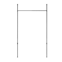 Umbra Anywhere Matte Black Expandable Curtain Rod and Room Divider - 36