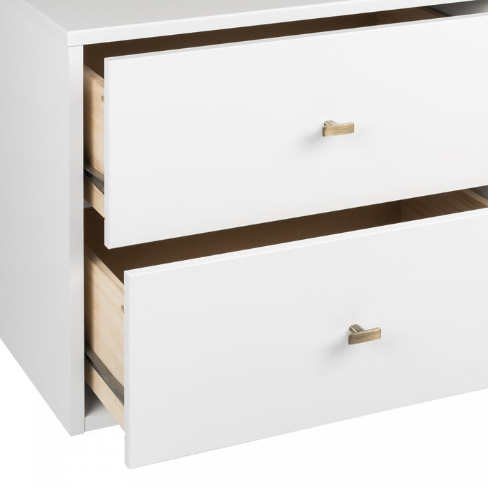 Floating 4-Drawer Dresser - White