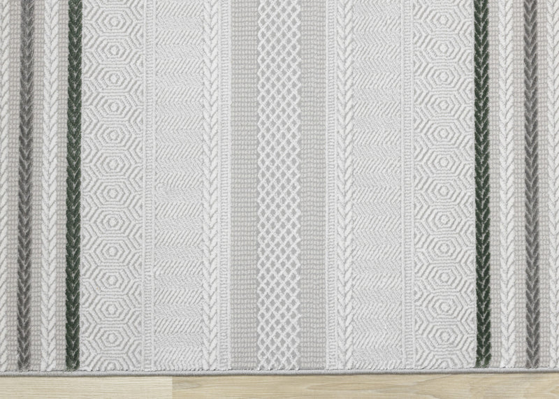 London Multi-Coloured Striped Area Rug - 7'10\" x 10'6\"