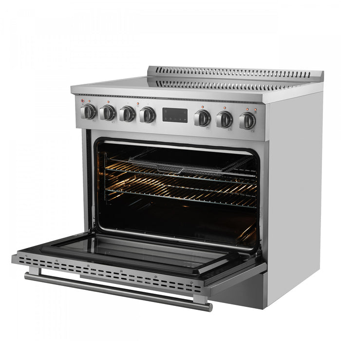 Forno Torino 36\" Induction Range, Stainless Steel - FFSIN0936-36