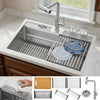 MultiSINK 33 in. Dual Mounted 3-Level Workstation Kitchen Sink, Faucet, Glass Rinser,Stainless Steel -D-XP30 Laundry Combo | Evier poste de travail MultiSINK 33 po, double pose, 3 niveaux, robinet, rince-verre, inox -D-XP30
