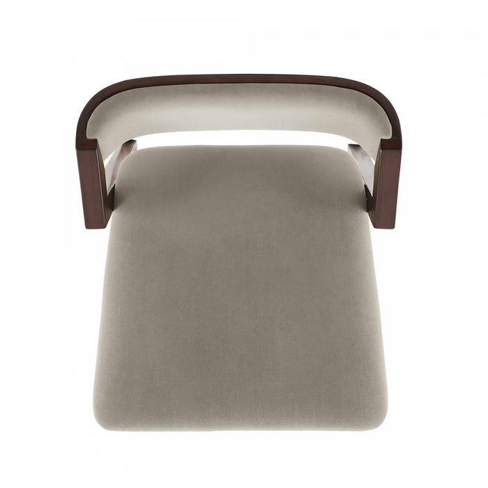 Patricia Modern Wood Upholstered Barstool in Linen - Set of 3