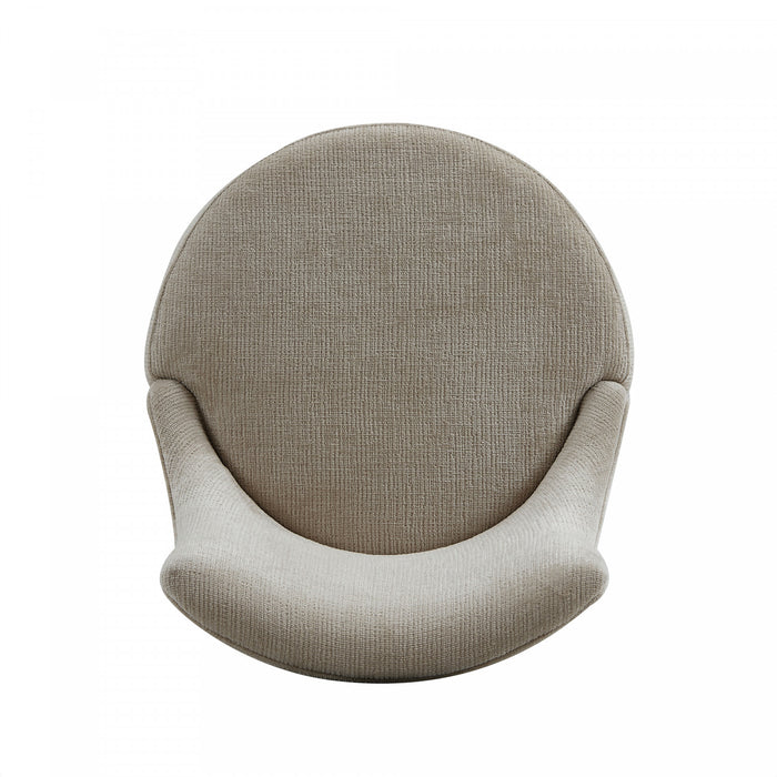Lucia Modern Chenille Wood Counter Stool in Taupe - Set of 3