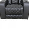 Kingsley 37 in. Leather Match Swivel Glider Recliner - Black | Fauteuil inclinable pivotant a mouvement coulissant Kingsley de 37 po en cuir assorti - Noir