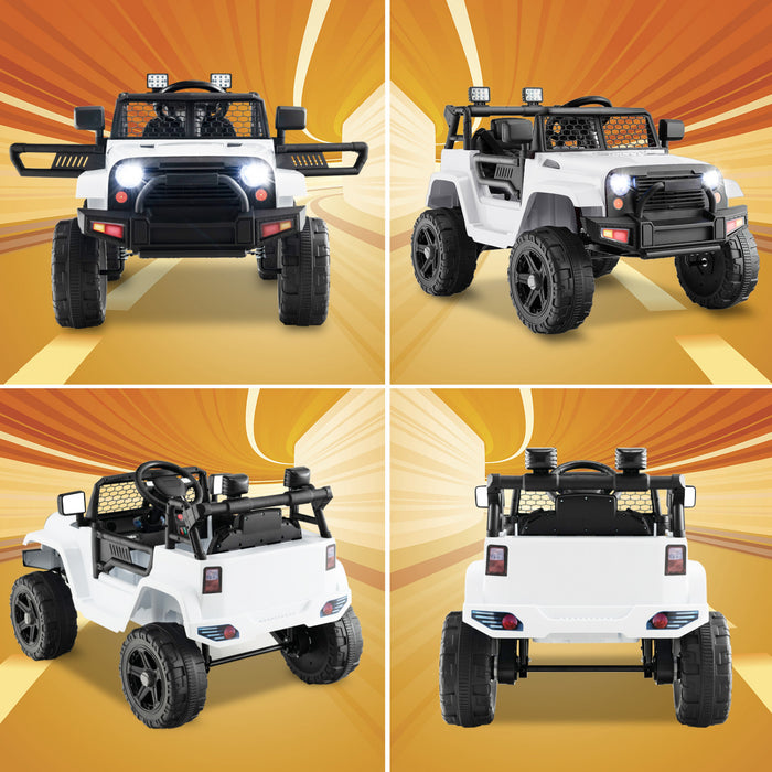 Costway 12v Battery Powered Ride On Truck Electric Kids Ride On Car With Remote Control 4-wheel Vehicle Toy For Boys & Girls