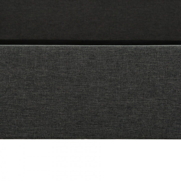 Wilder Grey Upholstered Wingback Platform Bed - Twin