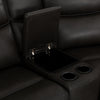 Rocco 6-Piece Leather Match Power Reclining Sectional with Adjustable Headrests and Storage Console - Espresso | Rocco Sectionnel inclinable motorise 6 pieces en similicuir avec appuie-tetes reglables et console de rangement - Espresso