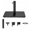 Costway 10ft Solar Lights Patio Umbrella Outdoor W/ 36 LBS Steel Umbrella Stand