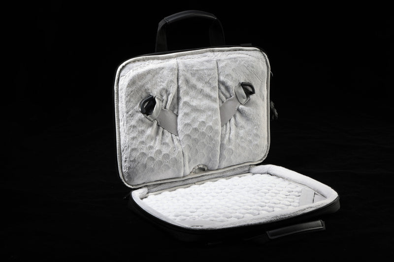 Swissdigital Bolligen 14\" Laptop Sleeve Bag – USB Charging, Water-Repellent, Add-A-Bag System, Padded Protection, Travel