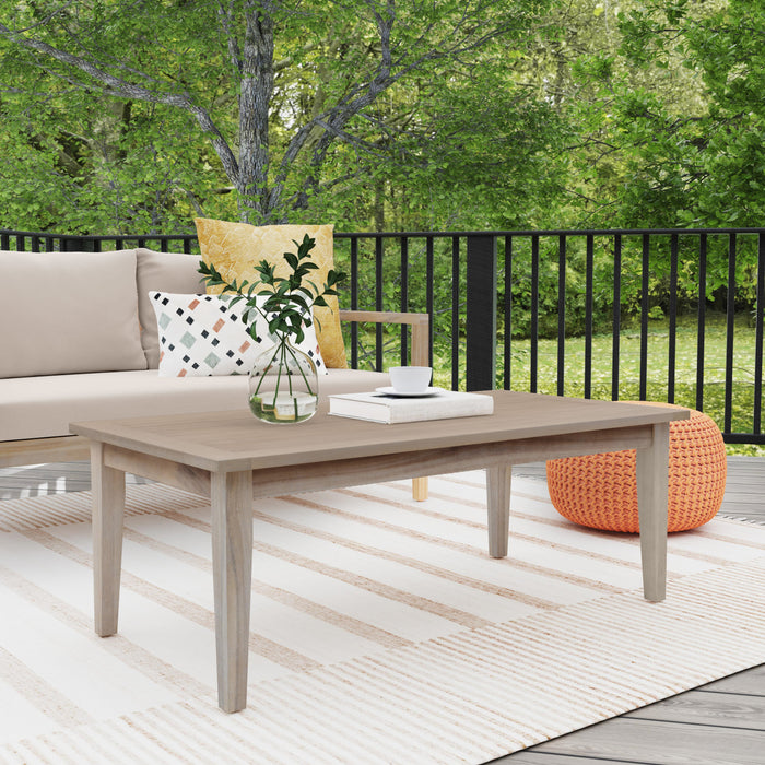 Teagon Outdoor Patio Coffee Table - Natural