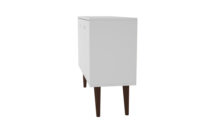 Manhattan Comfort Bromma 35.43\" Buffet Stand with 3 Shelves & 3 Doors - White