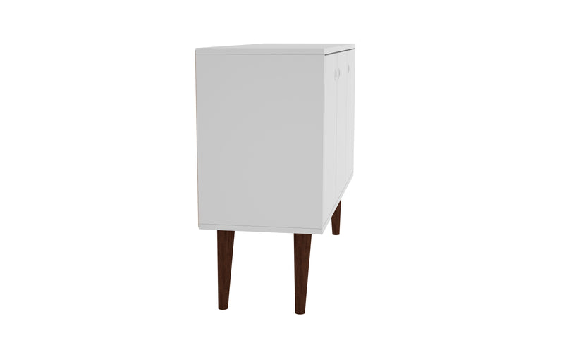 Manhattan Comfort Bromma 35.43\" Buffet Stand with 3 Shelves & 3 Doors - White
