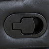 Kingsley 37 in. Leather Match Swivel Glider Recliner - Black | Fauteuil inclinable pivotant a mouvement coulissant Kingsley de 37 po en cuir assorti - Noir