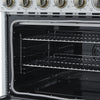 Forno Paolo 36 Inch White Freestanding Electric Range, White, 5.44 cu.ft. - FFSEL6011-36WHT | Cuisiniere electrique Paolo 36 pouces, blanche, 5,44 pi³ - FFSEL6011-36WHT