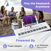 Costway 61 Key Keyboard Piano for Beginners,Electric Portable Digital Piano with Music Stand White