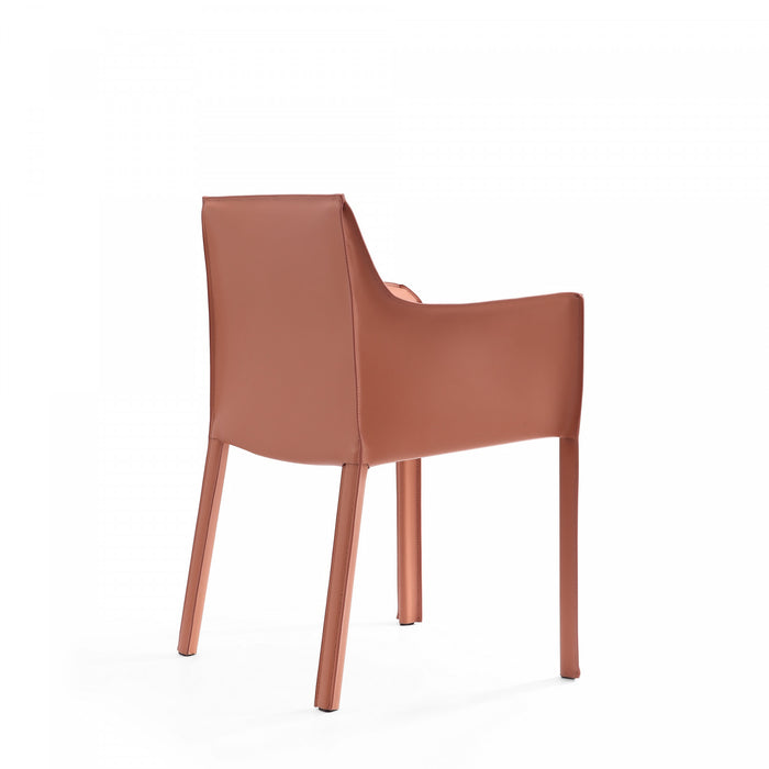 Paris Modern 8-Piece Dining Chair Set in Clay