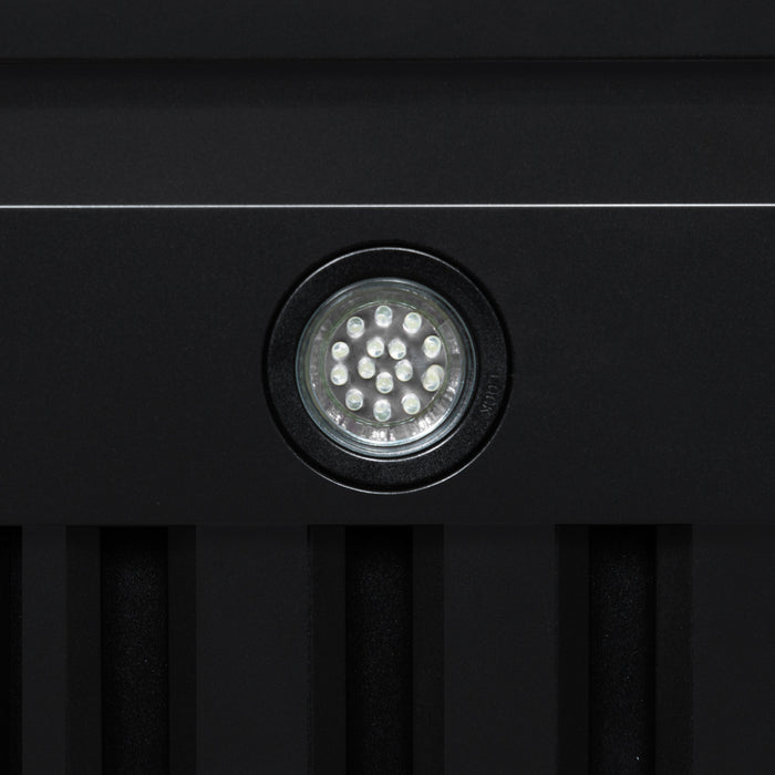 Forno Ambassador 36\" Range Hood, Black, 427 CFM, 3 speeds, Remote Control - FRHWM5099-36CPBLK