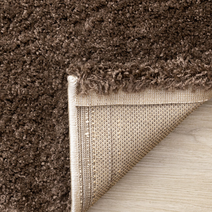 Fairmont Brown Beige White Checkered Rug, 7'10\" x 10'6\" Indoor Area Rug