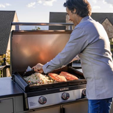 Blackstone 28\" 3-Burner Drop-In Griddle With Hood - 6128