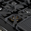 Forno Antico 48" Dual Fuel Gas Range, Black, 5.5 cu.ft. Double Ovens - FFSGS6113-48BLK | Cuisiniere a double combustible Antico de 48 pouces , noire, 5,5 pi³ four double - FFSGS6113-48BLK