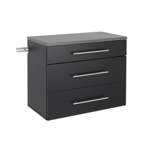 Hangups 3-Drawer Base Storage Cabinet - Black