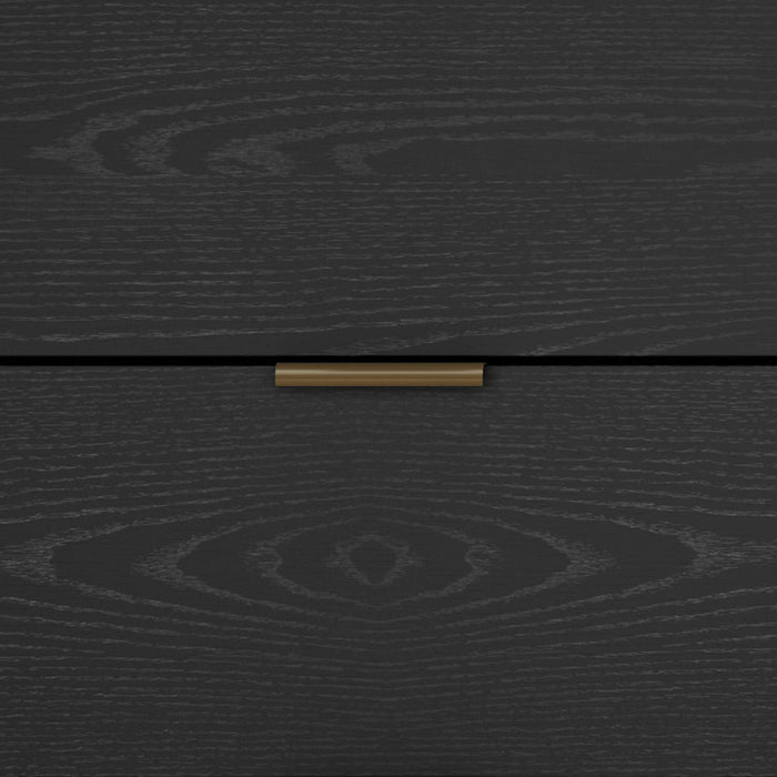 Grace Modern 60\" Dresser in Black (6-Drawer)