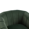 Vela Modern Velvet Swivel Club Chair with Tub Design, Black, Olive Green | Vela Fauteuil Club Moderne en Velours Pivotant a Coque, Noir, Vert Olive