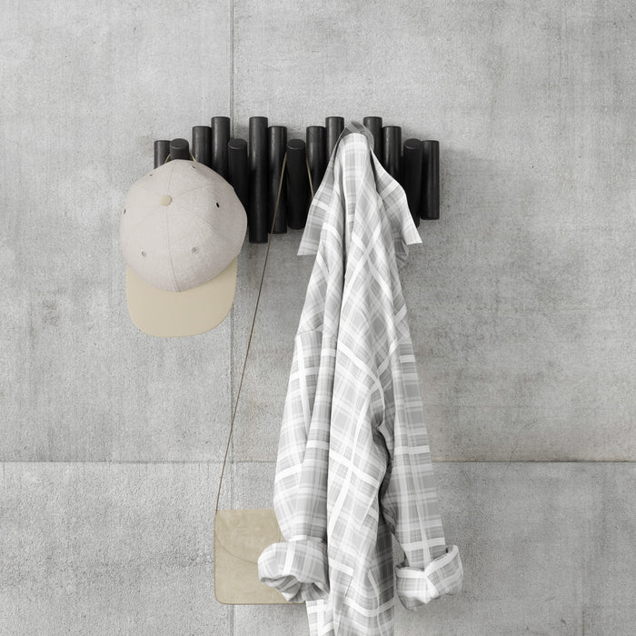 Umbra Picket Rail Wall Hooks - Black
